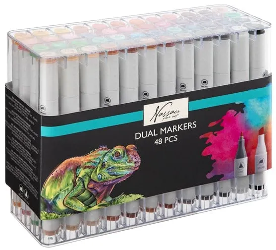 Nassau Markers dual tip 48pcs